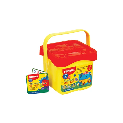 خمیر بازی ۷ رنگ مدل فیگور خنده Kids (برند فونزل)