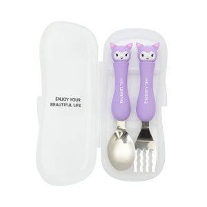 ست قاشق و چنگال فلزی طرح کرومی