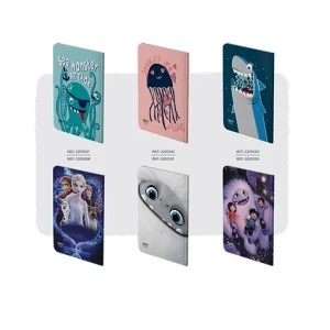 دفتر 60 برگ تک خط فانتزی جلد نرم (برند الیپون)