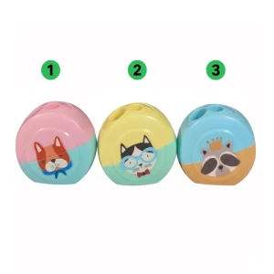 تراش مخزن دار دو سوراخ رنگ پاستلی (برند اسکول فنز)