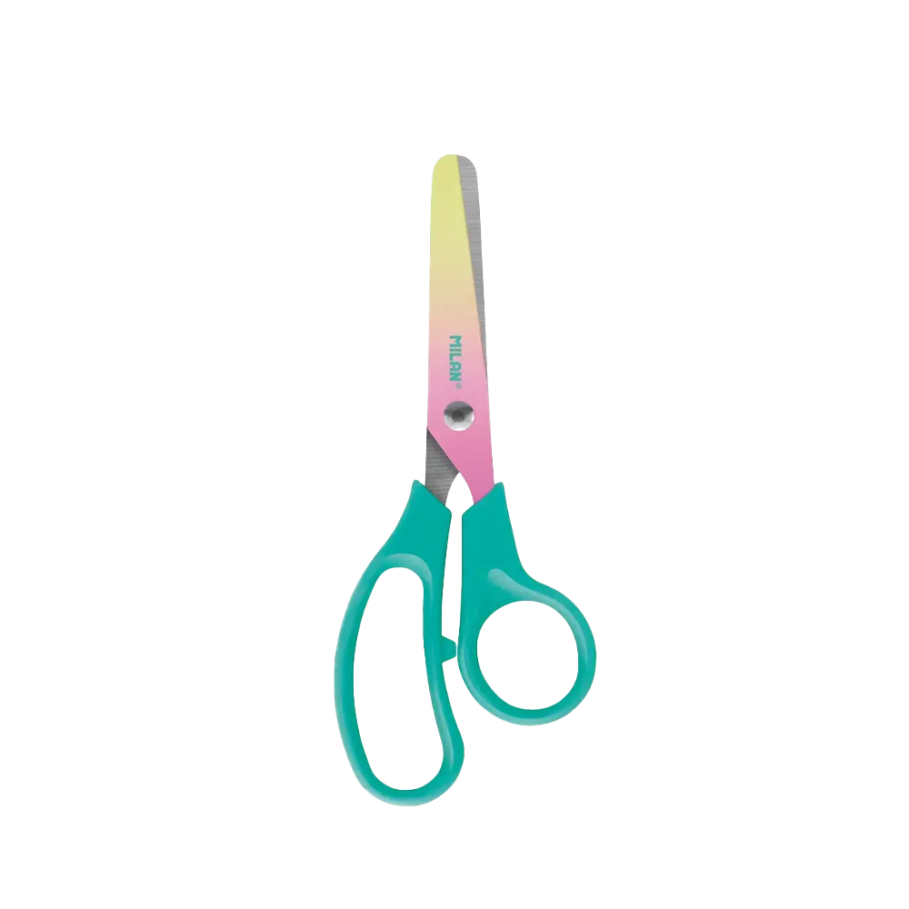 قیچی مهد کودک فیروزه ای (برند میلان)