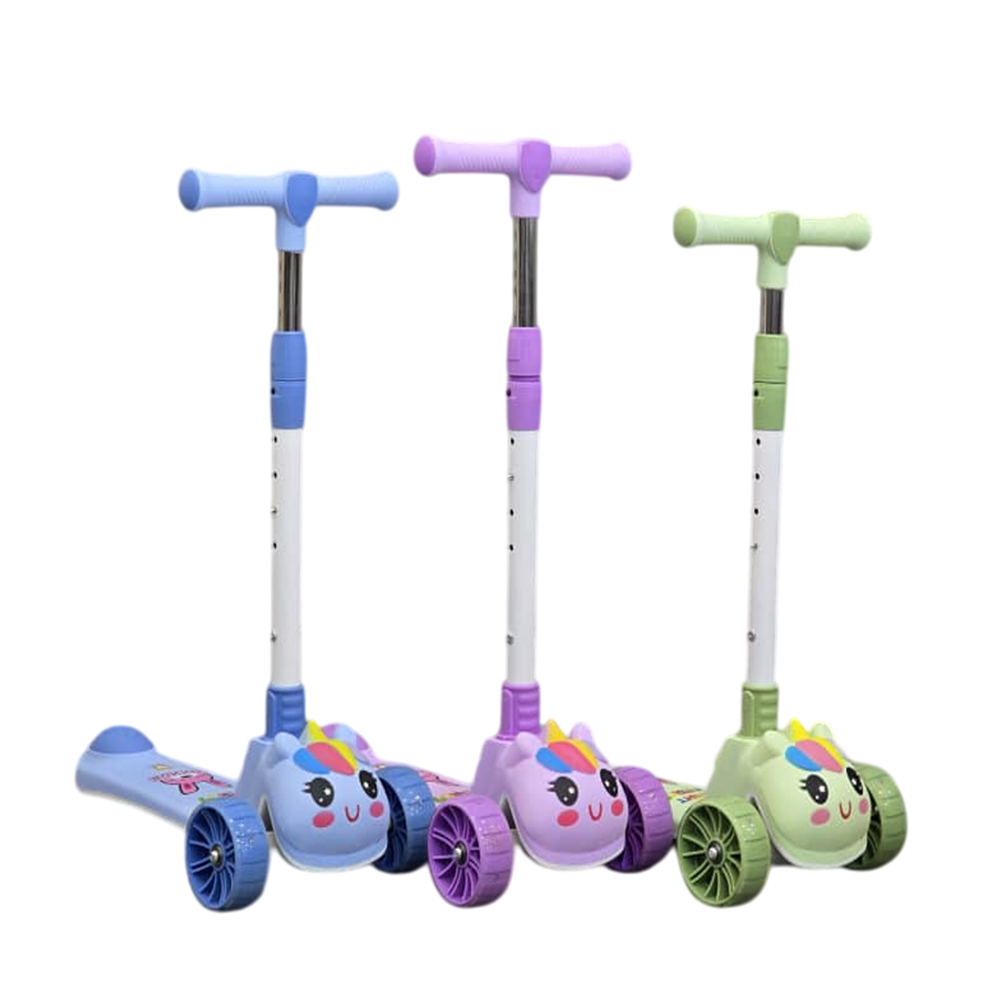 اسکوتر تعادلی موزیکال و چراغدار طرح اسب تک شاخ