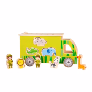 جورچین چوبی کامیون حیوانات Animal Sorting Truck (برند کلاسیک ورلد)