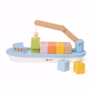 اسباب بازی قایق بلوک چوبی Block Boat (برند کلاسیک ورلد)